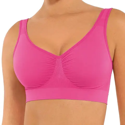 FeelinGirl #LiveStream Bras for Women No Underwire Seamless Light Push Up Bralette Full Coverage Comfy Everyday Bras Wide Straps Comfort Womenswear Everyday
