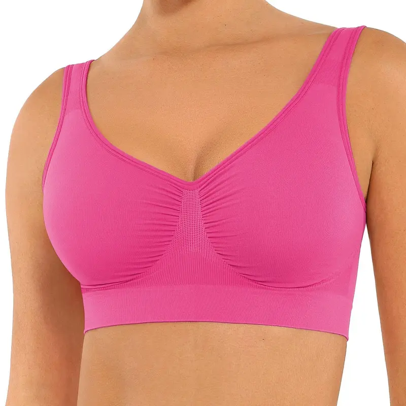 FeelinGirl #LiveStream Bras for Women No Underwire Seamless Light Push Up Bralette Full Coverage Comfy Everyday Bras Wide Straps Comfort Womenswear Everyday