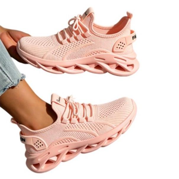 Women's Casual Sneakers 2026 - Lightweight Breathable Thick-Sole Retro Athletic Trainers, Elegant All-Season Work Footwear for Commute Travel (Black, White, Khaki, Pink), Women's Sneakers