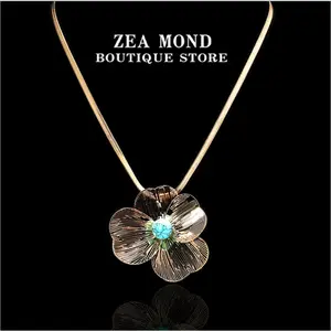 Copper alloy, resin, length 40+5cm, fashionable women's versatile necklace G-ZH-89