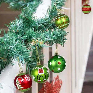 16-Piece 2.4″ Green & Red Shatterproof Christmas Tree Balls Ornaments Set – Holiday Xmas Tree Decorations, Durable Baubles for Tree, Wreath, Garland, Party, Home, Kids & Pets Safe, Christmas decoration, home décor, gift for her home, tree baubles