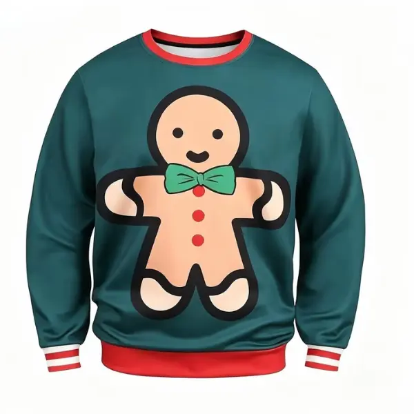 Unisex's Ugly Christmas Jumper Sweater Printed Pullover,3D Funny Digital Print Sweatshirt Suit for Men Woman