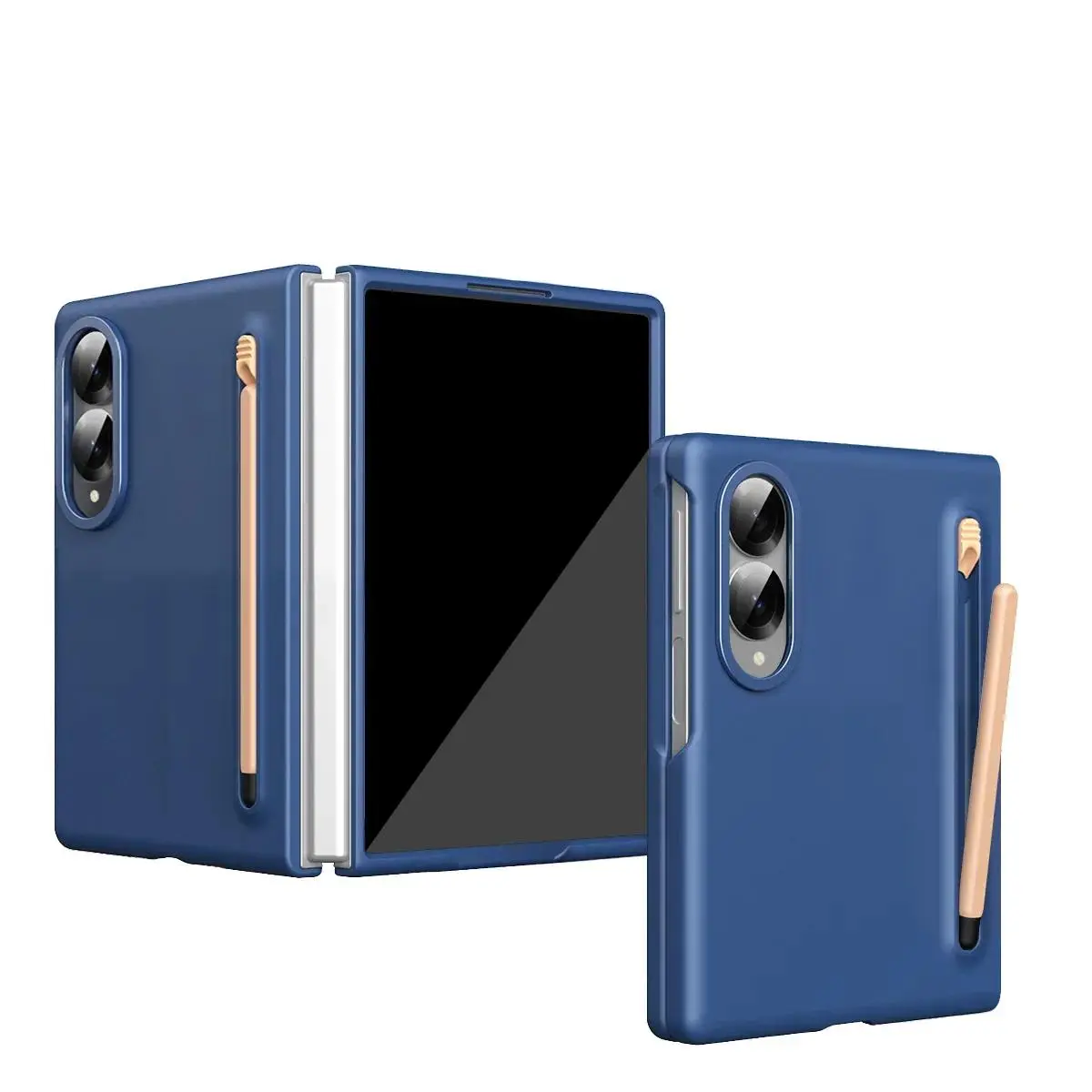 HAY Luxury Business Skin Feel Shell Film Integrated Case for Samsung Z Fold 8 Ultra 8 Wide 7 6 5 4 3 Shockproof with Stylus Cover