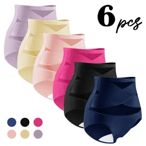 Women's Sheer Sexy HighFathersDavGift WaistShapewear Panty ,basketsShaper Firm Control Stomach Girdle CompressionSexy Comfort Simple Minimalist Piece Style Plus Size High-Waisted Cotton Underwear letter print brief Cotton Women's Panties Pack