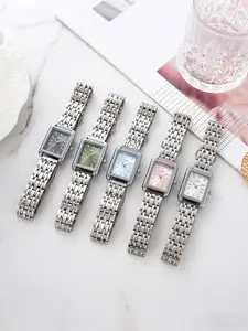 Women's Elegant Square Dial Watch, Zinc Alloy Strap, Quartz Wristwatch, Quartz Movement, Perfect Gift for Daily Wear, Anniversaries, Christmas