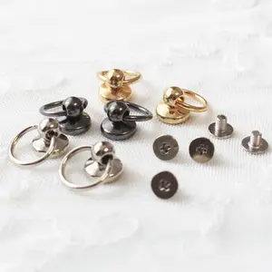 10 Piece DIY Ring Monk Head Nipple Nail Phone Case Accessories, Aesthetic Decorative Pins Sizes Large Small with Circle Car Parts Leather Craft Decoration