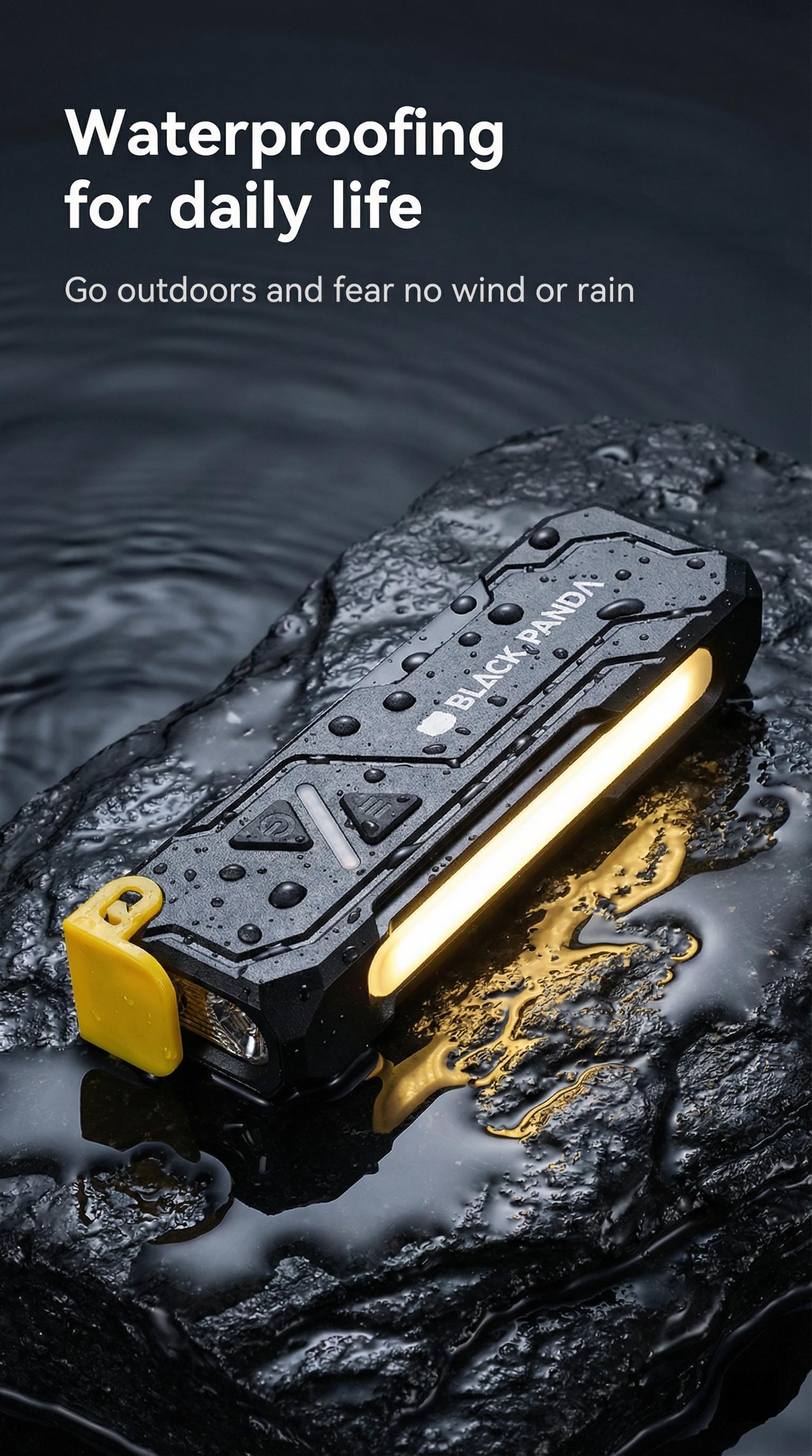 BlackPanda Mini Pocket Flashlight EDC, Ultra Bright Rechargeable water resistance Torch Light