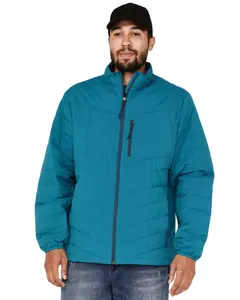 Brothers And Sons Men's Performance Lightweight Puffer Packable Jacket - Basfa22o17-Teal