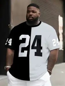 Men's 3D Digital Pattern T-Shirt, Athletic Shirt, & Light Round Neck Short Sleeve, Breathable Polyester, Casual Sportswear