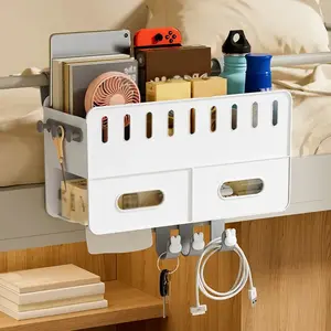 Bedside Storage Basket, Headboard Hanging Bag, Suitable for Twin Beds and Hospital Beds, Dormitory Bed Fence Hanging Basket, Multifunctional Hanging Bag