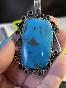 Sterling silver and Turquoise Pendant