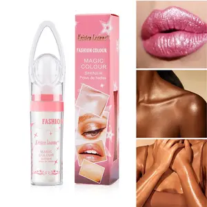 Fairy Dust Highlight Powder, Glitter Highlighter, Full Body Contour & Clavicle Glitter, Suitable for Face Lips Eyes, Shiny Body Sparkle