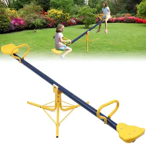 Swivel Teeter,360 Degrees Rotating, Safe, Sit and Spin ,Kids Fun Toy for Indoor Outdoor Playground Backyard,Christmas Birthday Gift (2 Seats)