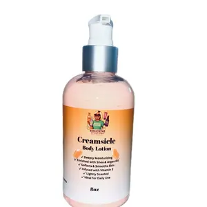 Creamsicle Body Lotion..   Deeply Moisturizing, Enriched with Shea & Argan Oil, Softens Dry Skin, Infused with Vitamin E, Lightly Scented, 8oz