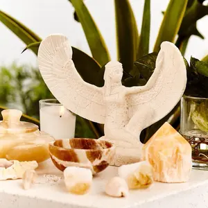 Isis, Goddess of the Divine Feminine - White Alabaster