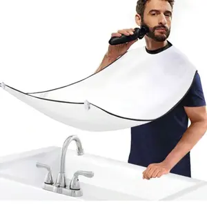 Waterproof Beard Bib with Strong Suction Cup - Non-Stick Shaving Cloth Kit for Men - Perfect Gift for Beard Trimmers and Shavers! Easy to Use!