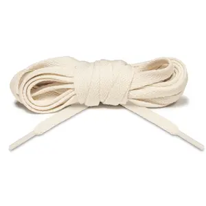 Lace Lab Sail AJ1 Replacement Shoelaces, Cream Flat Shoe Laces for Sneakers, Off White AF1 Shoe Strings, Athletic Shoelaces, AJ1 Low Laces, AJ1 High ShoeLaces, 1 Pair, 2 ShoeLaces, Off White Laces