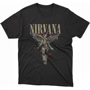 Vintage Angel Nirvanas Art Music Rock Band Legend 80S 90S T-Shirt