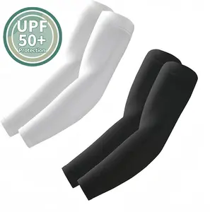 2 Pairs UV Protection Cooling Arm Sleeves for Men & Women UPF 50 Breathable, UV Sun Protection, Sports Arm Sleeves for Women, Men & Youth