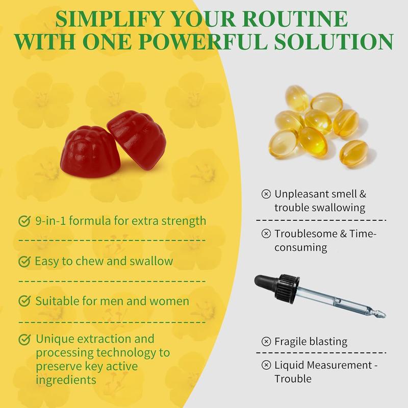 9 in 1 Mullein Gummies for Lung Cleanse & Lymphatic Drainage*, Extra Strength Mullein Leaf Extract w/Quercetin, Bromelain, Elderberry & Marshmallow for Respiratory & Immunity,Vegan