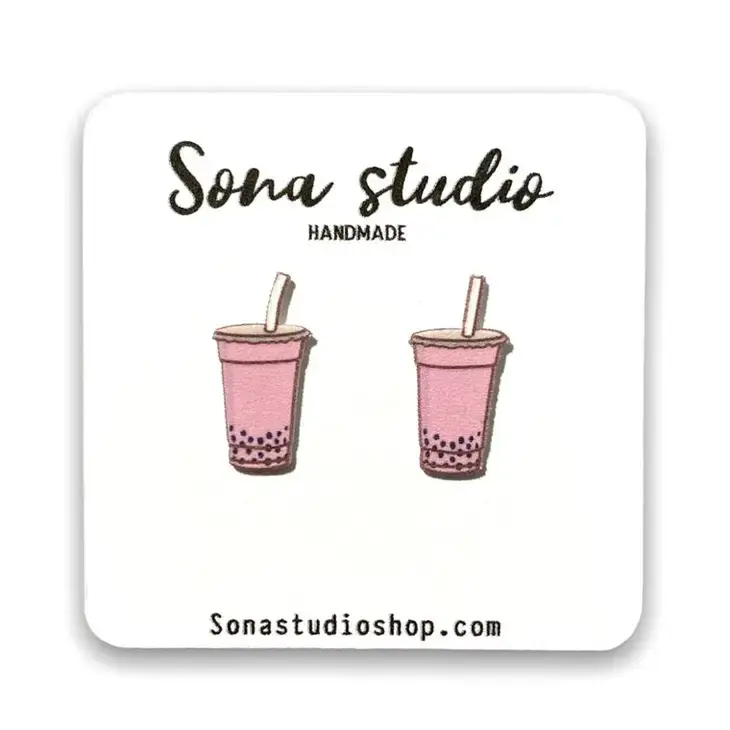 Bubble Tea Earrings