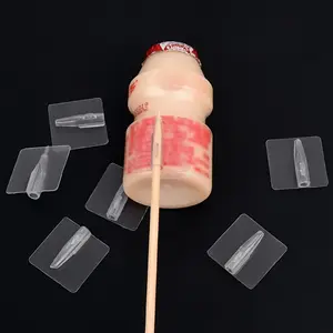 Transparent Plastic Sticky Floral Tape with Wood Sticks, DIY Bouquet Fixing Tape, Ideal for Homemade Flowers, Gift Wrapping, Valentine's Day, Transparent Adhesive Tape