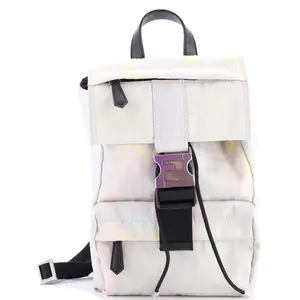 Pre-owned FENDI Canvas Plain Backpacks Fendiness Backpack Zucca Canvas Small by Rebag