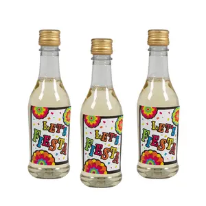 Colorful Let’s Fiesta Mini Wine Bottle Labels - 12 Pc.