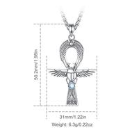 Ankh Cross With Moonstone