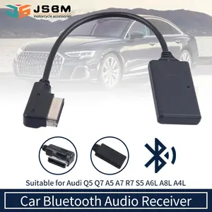 JSBM Bluetooth For Car Wireless Aux Adapter AMI bluetooth Music Adapter for Audi VW MMI 3G MDI Audi A3 A4 B6 A7 R7 Q5 Q7 A6L A8L