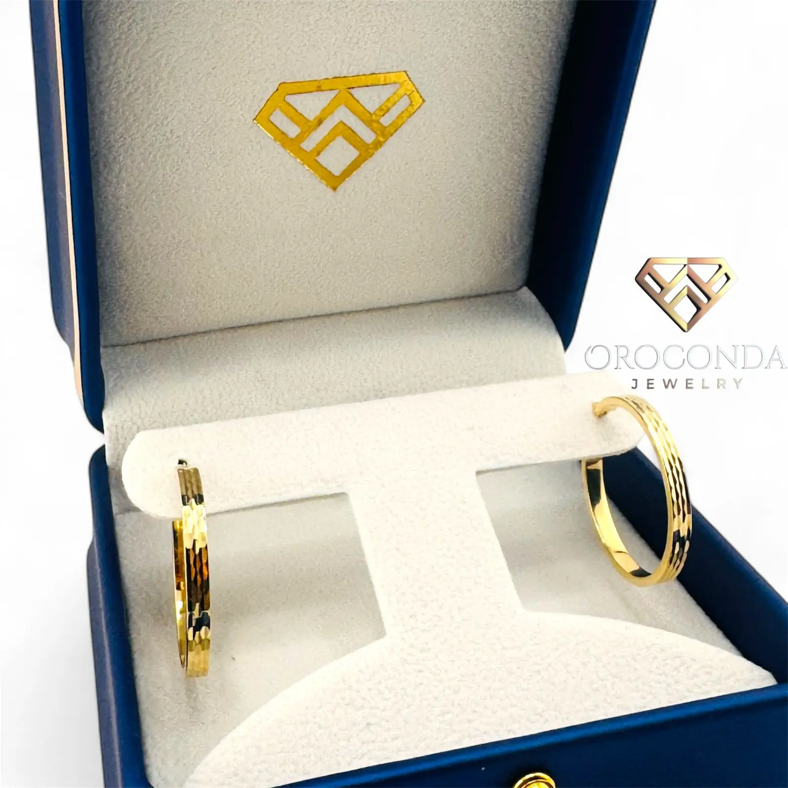 Arracada Diamantada 1 tono 14k