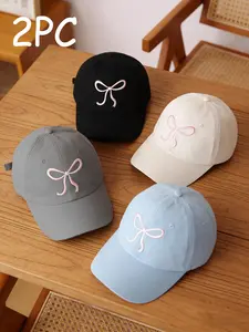 Bow Baseball Cap Adjustable Unisex Classic Style Casual Fashion Accessory, Face Covering Small Look, Easy Grip Daily Atmosphere, Sports Leisure Fashion, Snapback Cap