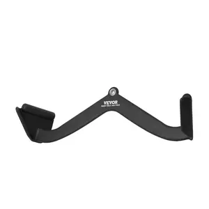 VEVOR LAT Pulldown Attachment, Cable Machine Rowing V-bar Attachment, Tricep Pull Down Bar, Back Strength Training Rubber Coated Handle Grip, Bicep Curl Tricep Lat Pulldown Bar for Home Gym FitnessSummervibes