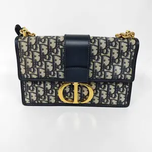 Pre-owned france Crossbody Bags Dior Deep Blue Montaigne 25 crossbody bag（SZ 04725 ）