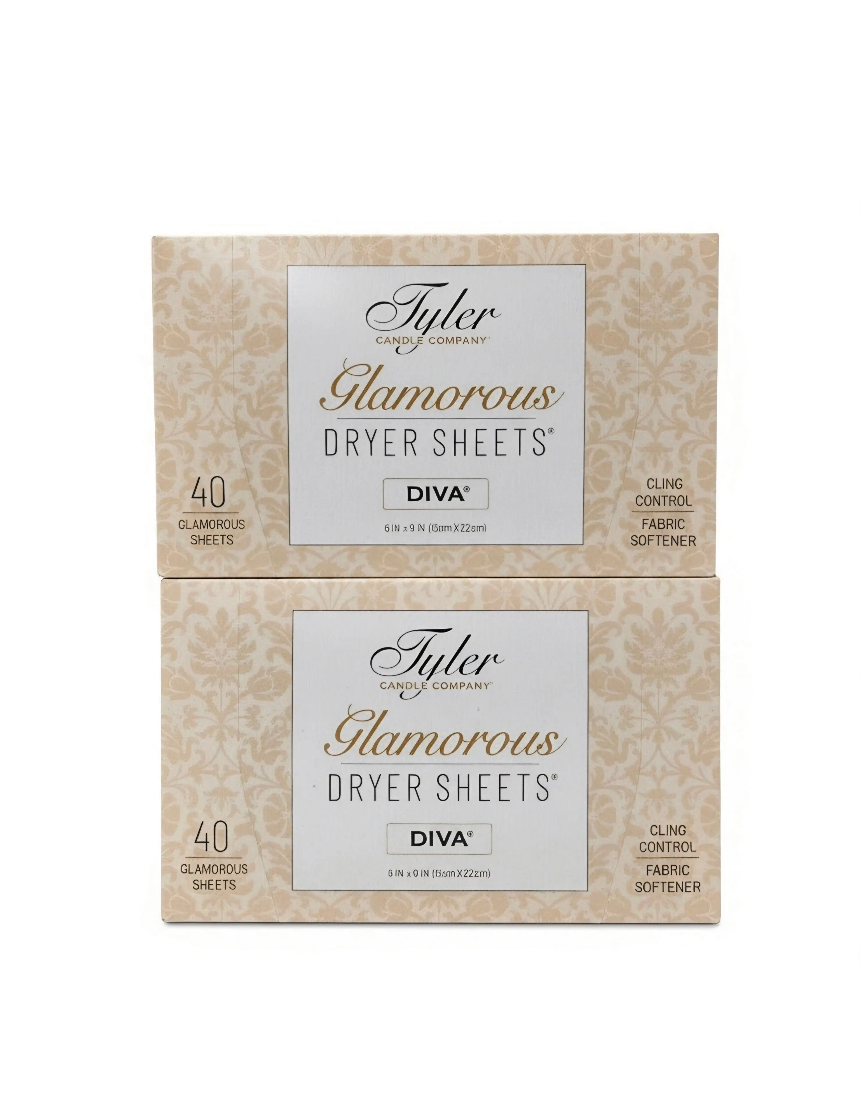 2 pack of Diva Dryer Sheets
