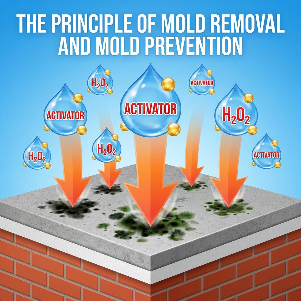 【New store special】Highly Effective Mould Removal Spray - 240ml Spray for Easy Fast Mold Removal Prevents Regrowth Special Formula