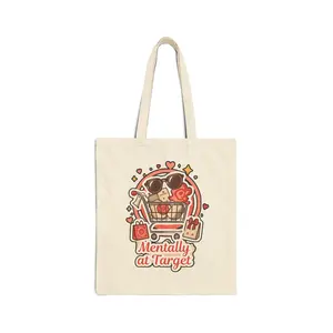 Tote Bag — "Mentally at Target" Cute Shopper Tote (Grocery & Mall Lover Gift)