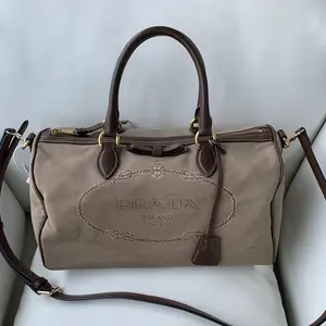 Pre-owned PRADA Canvas Speedy Bag | Embroidered Milano | Crossbody & Top Handle/WJ02102224