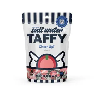 Taffy Shop, Cherr Up! Salt Water Taffy - Gourmet Cherry Soft, Sweet & Chewy Candy