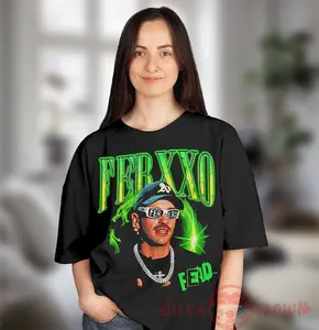 Hey Feid.Rapper Ferxxo Vintage Washed Shirt- Sweatshirt- Hoodie