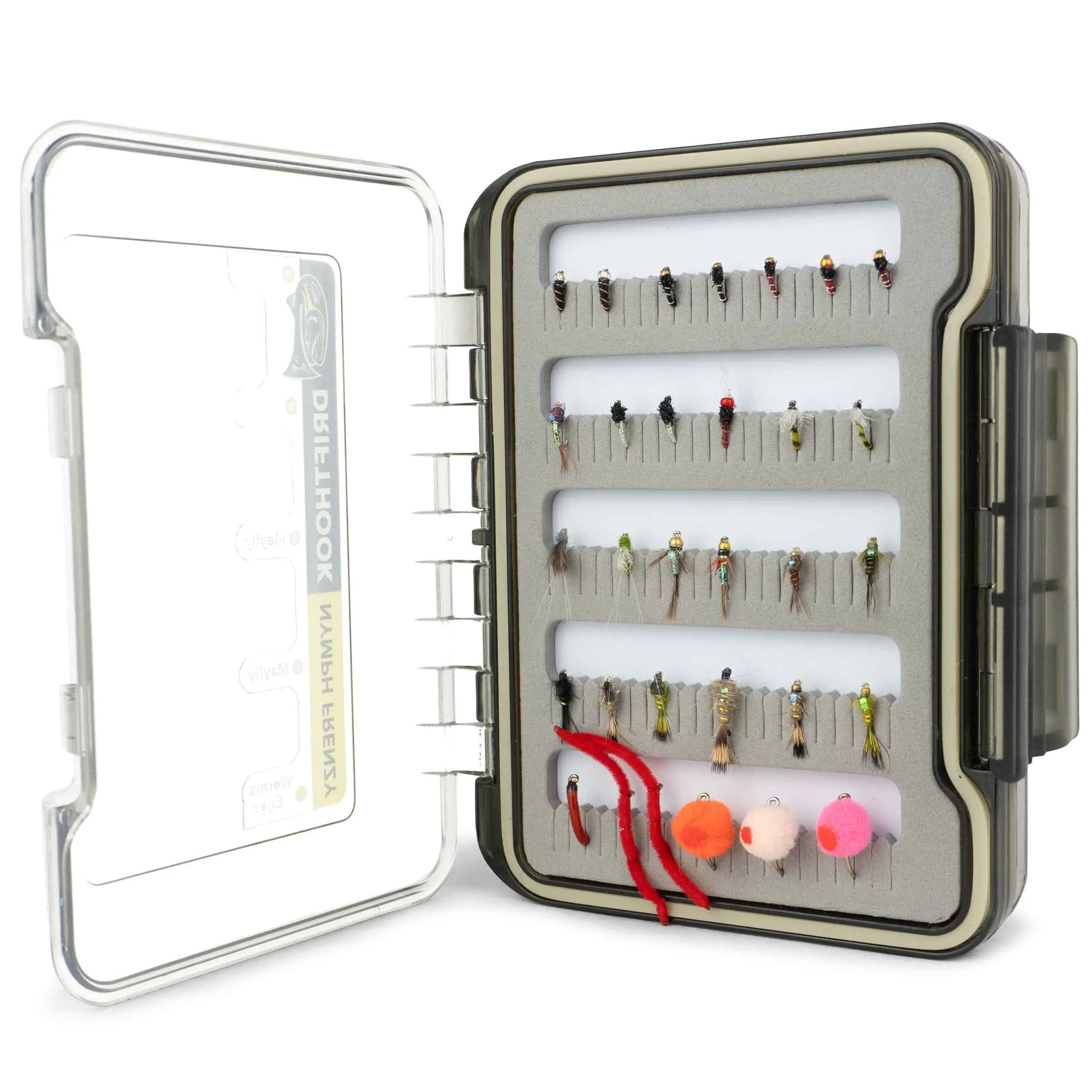 Drifthook Beginner Fly Fishing Flies Kit - Nymph Frenzy & Emerger Swing Fly Fishing Bundles with Free Guides and Tutorials for Easy Learning
