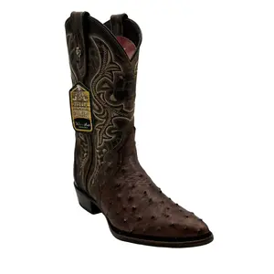 Ostrich Luka Dark Brown Snip Toe