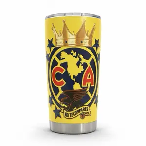 Club America Cup Tumbler Taza Coffee Reusable Drinkware Soccer Futbol Unique Birthday or Father's Day Gift for Soccer Lovers