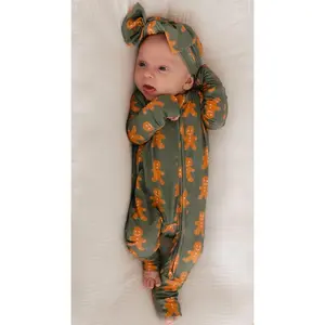 Infant Romper in Gingerbreads