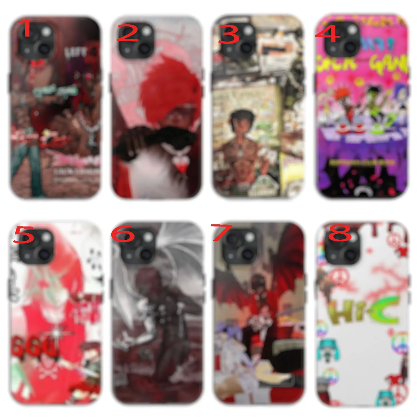 Hiic-C Rapper Phone Case, Case Cover For iPhone 17 16 15 14 13 12 and Samsung S25 S24 S23 S22 D