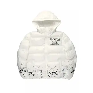 Raffer White Heavy Puffer Jacket