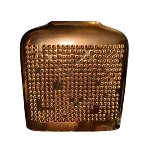 CB2 Modern Textured Bronze Vase - Perfect for Home Decor