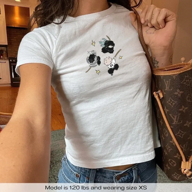 Muichiro, Sanemi & Obanai Baby Tee, Demon Slayer Baby Tee, Kimetsu no Yaiba, Gift for Her, Anime Fan, Trendy Y2K Shirt, 90s Style
