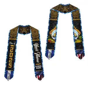 Personalized Honduran American Graduation 2026 Stole – Class of 2026 Honduras Graduation Sash
