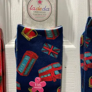 New Crew sock UK and sweet Strawberries printed design $6. Pair Womenswear Fabric Lady Comfort Style Women Comfortable.  2 for 1 sale now thru March 25, 2024 Underwear Spandex